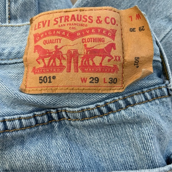 Levi's Men's Bootcut Jeans in Light Blue - Picture 7 of 8